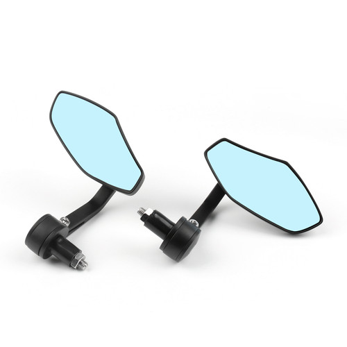 7/8" Motorcycle Pair Handle Bar End Rearview Mirrors fits for Honda Black~BC1