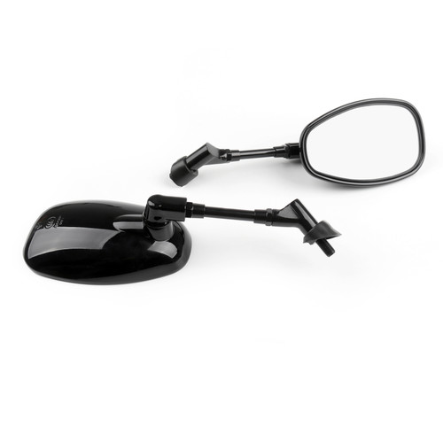 1 Pair Rear View Mirrors(left&right) For Suzuki GSF250 Bandit 250 GSX 400 GSX750 GSX1200 (GK7B) Inazuma Black