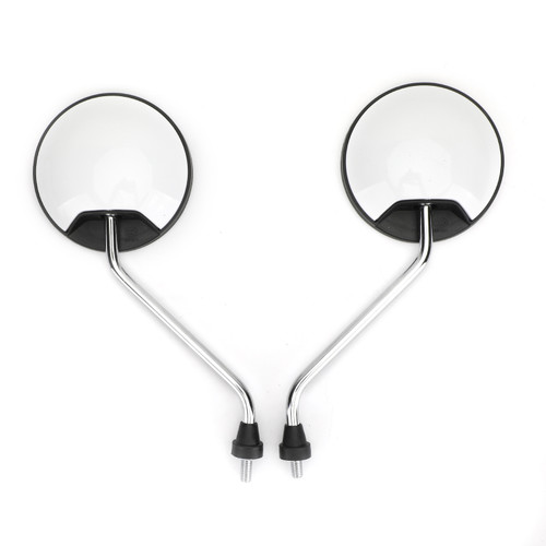 Pair 8mm Rearview Mirrors fits for Suzuki Scooter Motorcycle Moped Bike ATV with 8MM threads White~BC1