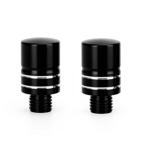 CNC Pair M10 Mirror Blanking Plugs Bolts Fit For BMW R1200GS LC 2013-2016 (Water cooling) BLK