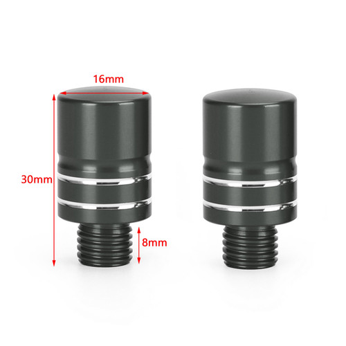 CNC Pair M10 Mirror Blanking Plugs Bolts Fit For BMW R1200GS LC 2013-2016 (Water cooling) TIT