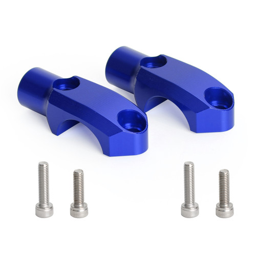 CNC Pair Master Cylinder Handlebar Clamps 10mm x 1.25mm Mirror Fit For Yamaha MT-01 2004-2009 Tracer 7/GT 2021-2022 Blue