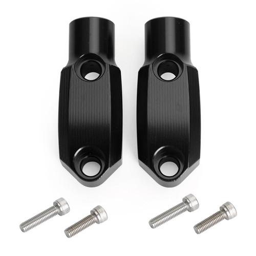 CNC Pair Master Cylinder Handlebar Clamps 10mm x 1.25mm Mirror fits for Honda BLK~BC2