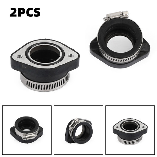 28mm Carburetor Intake Adapter Rubber Mounting Flange Manifold Fit for VM24 PE26 PE28 PWK 28mm 110 125 140 150 160 cc Engine