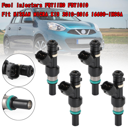 Fuel Injectors  4PCS FBY11H0 FBY1010 Fit For NISSAN MICRA K13 2010-2016