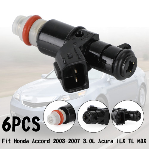 Fuel Injectors  6PCS 16450-RCA-A01 Fit For Honda Accord 3.0L 2003-2007 Odyssey 3.5L 2005-2013 Pilot 3.5L 2005-2011