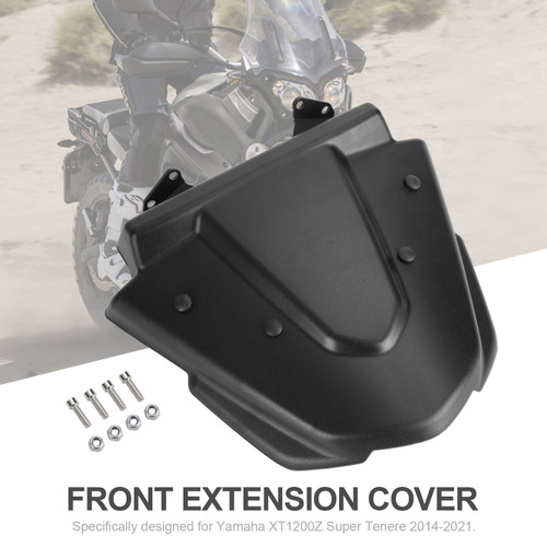 Mudguard Extension Cover Front Beak Nose Cone Fit For Yamaha XT1200Z 2014-2021 BLK Mudguard Extension Cover Front Beak Nose Cone Fit For Yamaha XT1200Z 2014-2021 BLK