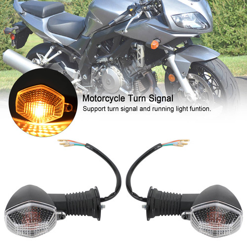 Motorcycle Turn Signal Fit for Suzuki GSF 600N/S for Bandit 2000-2003 SV 650N 2003-2009 DL 1000 for V-Strom 2006-2013 Clear