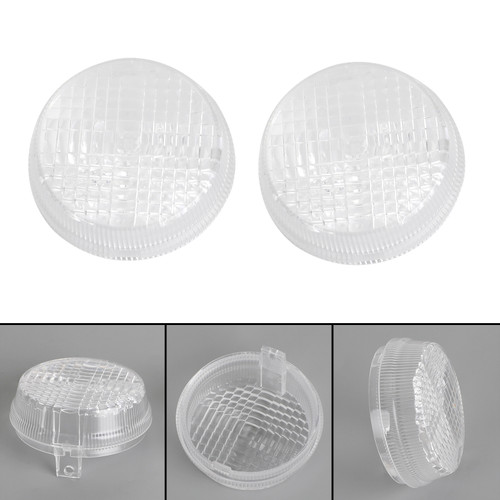 Turn Signal Light Lenses Cover Fit for Kawasaki Vulcan 2000 / 1600 Classic Nomad 1600 2005 Clear