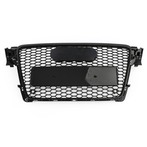 X AUTOHAUX Front Fog Light Mesh Grille Covers (Honeycomb) For Audi A4 B8.5 2013-2016 | Black Pair