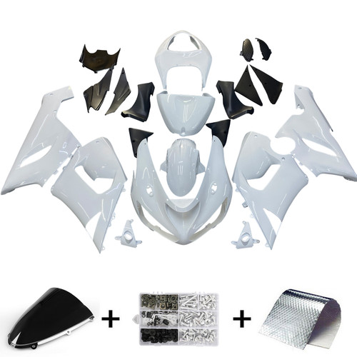 Injection Fairing Kit Bodywork Plastic ABS fit For Kawasaki ZX6R 636 2005-2006 #101