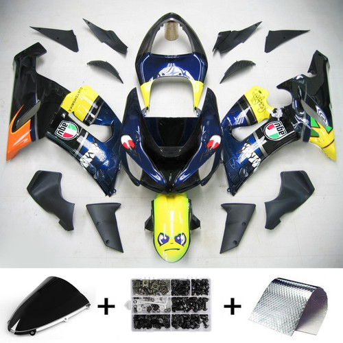 Kawasaki ZX6R 636 2005-2006 Amotopart Fairing Kit Generic #102
