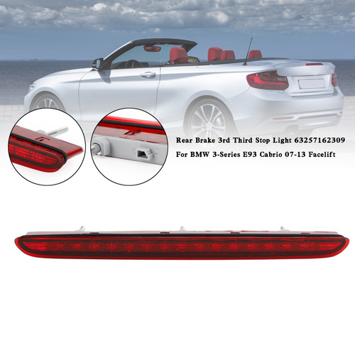 Rear 3rd Third Stop Light 63257162309 For BMW 3-Series E93 Cabrio 07-13 Facelift