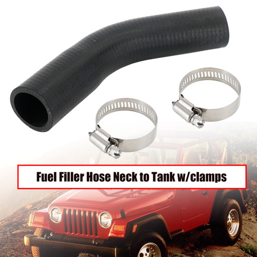 Fuel Filler Hose Neck to Tank W/Clamps For Jeep TJ Wrangler 2003 2004-2006