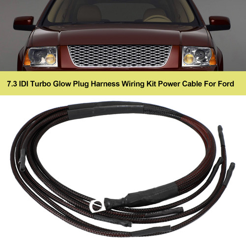 7.3 IDI Turbo Glow Plug Harness Wiring Kit Power Cable For Ford