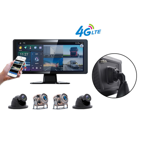 10.36" Monitor DVR Driving Video Recorder Touch Screen GPS for RV Truck Bus