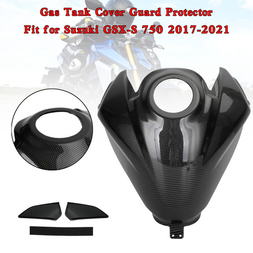 Gas Tank Cover Guard Protector For Suzuki GSX-S 750 GSXS 2017-2021 Carbon