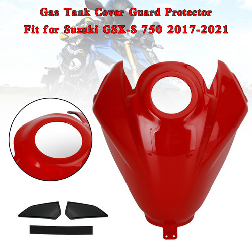 Gas Tank Cover Guard Protector For Suzuki GSX-S 750 GSXS 2017-2021 Red