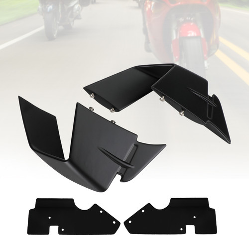 Front Spoiler Wind Winglets Fairing fit for BMW S1000RR 2019-2022 Matt Black