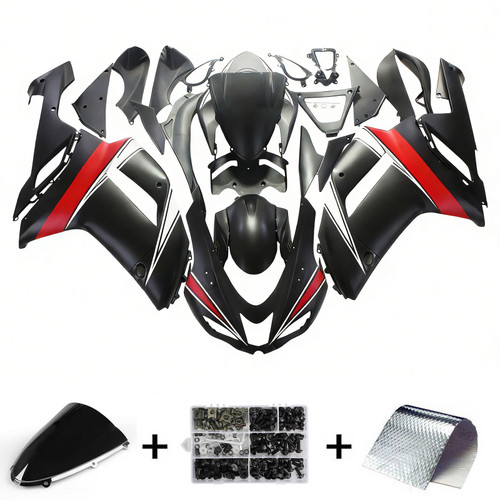 Kawasaki ZX6R 636 2007-2008 Amotopart Fairing Kit Generic #136
