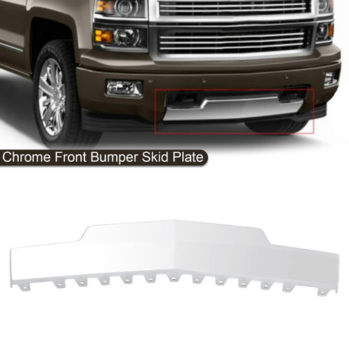 Chrome Front Bumper Skid Plate Fit for Chevy Silverado 1500 Truck 2014-2015