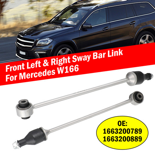 Front Left & Right Sway Bar Link for Mercedes W166 1663200789 1663200889