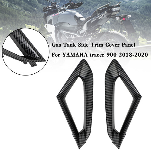 Gas Tank Side Trim Cover Panel For YAMAHA tracer 900 GT 2018-2020 Carbon