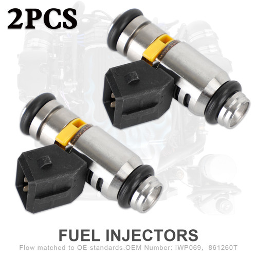 2PCS Fuel Injectors 861260T For Davidson Fiat Marine Mercruiser IWP069