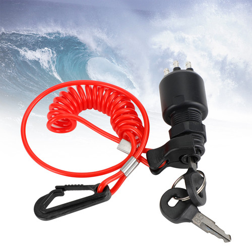 STOP SWITCH CLIP & LANYARD fit for Johnson Evinrude 0432230 432230