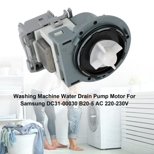 Washing Machine Water Drain Pump Motor For Samsung DC31-00030 B20-5 AC 220-230V