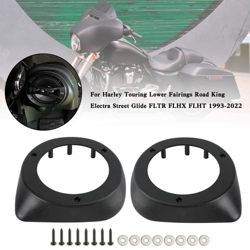 6.5" Speaker Boxes Pod Fit For Touring Road King Lower Fairing 1993-2022