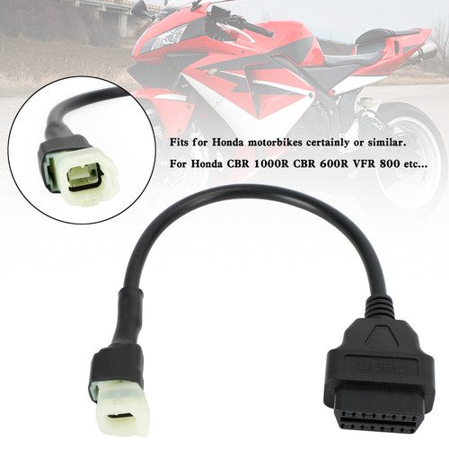 4 Pin to 16 Pin OBD2 Moto Diagnostic Adapter Cable for Honda CBR 1000R CBR 600R