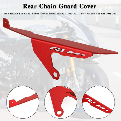 Rear Sprocket Chain Guard Cover For Yamaha YZF R1 R1M R1S 2015-2021 Red