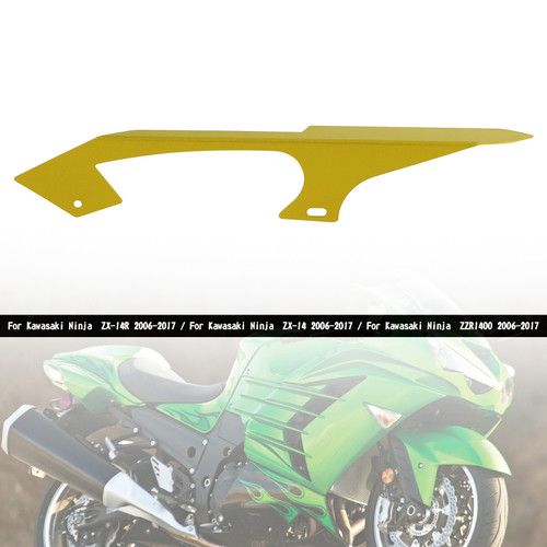 Sprocket Chain Guard Cover For Kawasaki Ninja ZZR1400 ZX14 ZX14R 2006-2017 Gold