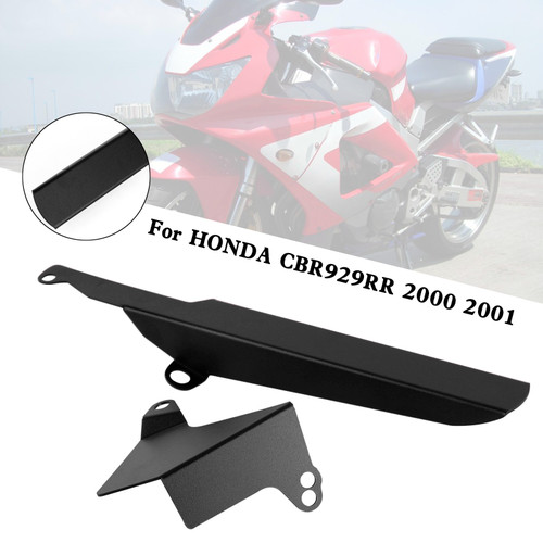 Rear Sprocket Chain Guard Protector Cover For HONDA CBR929RR 2000-2001 Black