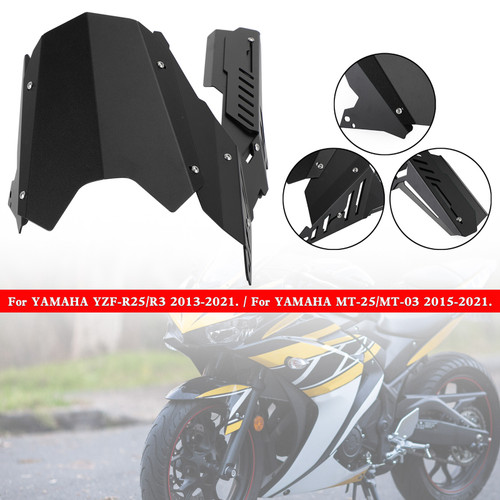 Rear Sprocket Chain Guard Cover For YAMAHA YZF R25 R3 MT-25 MT-03 13-21 Black