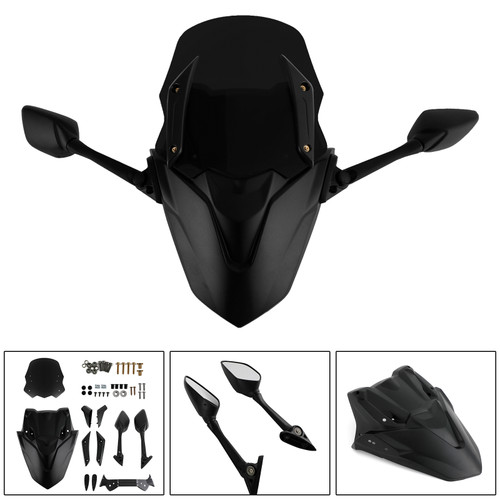 ABS Motorcycle Windshield WindScreen fit for Yamaha NMAX155 N-MAX 155 2021-2022 BLK