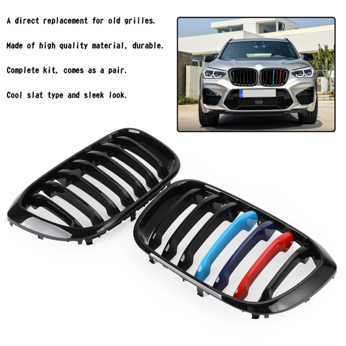 18-21 BMW X3 G01 X4 G02 Pair Kidney Grill Grille 51138469959