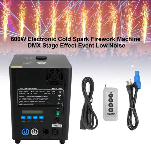 600W Electronic Cold Spark Firework Machine DMX Stage Effect Event