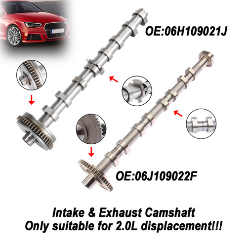 06J109022F 08-13 Audi A3 2.0L 09-16 A4 15-17 Q3 Q5 09-15 TT Intake & Exhaust Camshaft Timing Gear Assembly