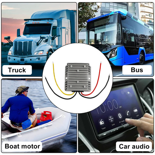 Waterproof DC/DC Converter Regulator 12V Step Up to 15V 5A 75W