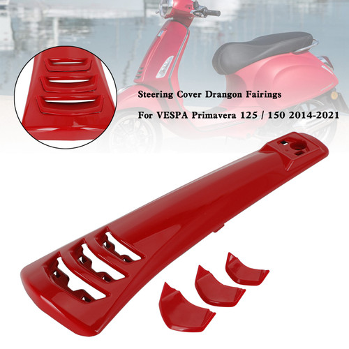 ABS Steering Horn Cover fairing For VESPA Sprint Primavera 125/150 14-21 RED