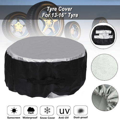 S Tyre Spare Cover Tyre Wheel Storage Bag Tote Cover Protection Car SUV 13-16"