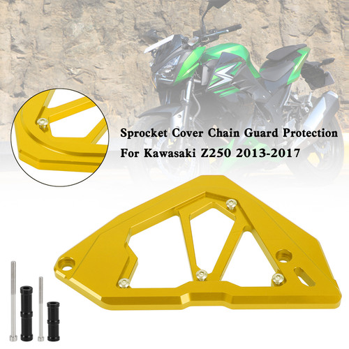 Sprocket Cover Chain Guard KAWASAKI Z250 Z300 NINJA 300 250 13-17 Gold