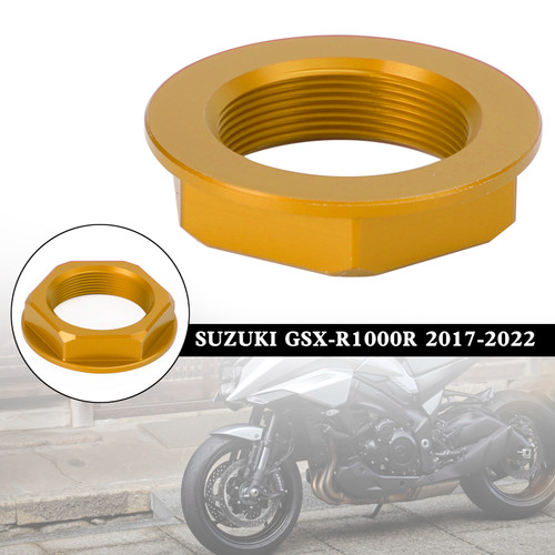 Billet Steering Stem Nut For SUZUKI GSXR 600/750 YZF-R1 ZX6R S1000RR GOLD