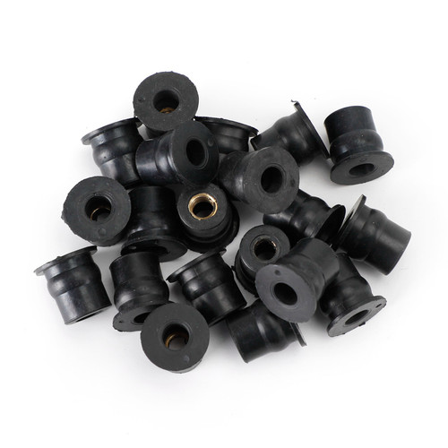 20pcs M6 Rubber Well Nuts Wellnuts for Fairing & Screen Fixing Pack of 10 - 13mm Hole