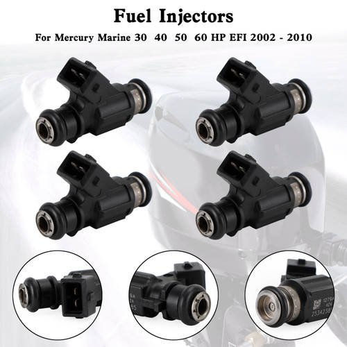 4PCS 25342385 Fuel Injector For Mercury Marine EFI 4 Stroke 30 40 50 60 HP