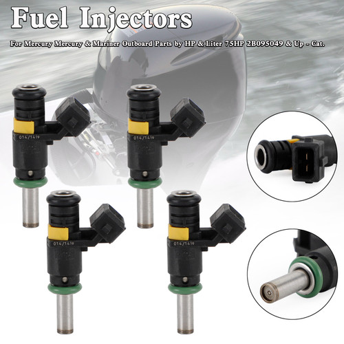 4PCS 8M6002428 Fuel Injector For Mercury Quicksilver Outboard Motor 150HP 4-Stroke