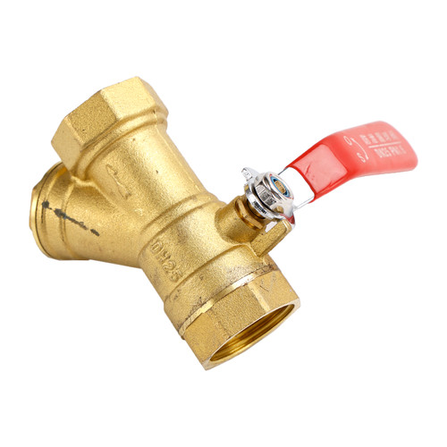 1" BSP Equal Female Thread Brass Y Type Strainer Filter Ball Valve