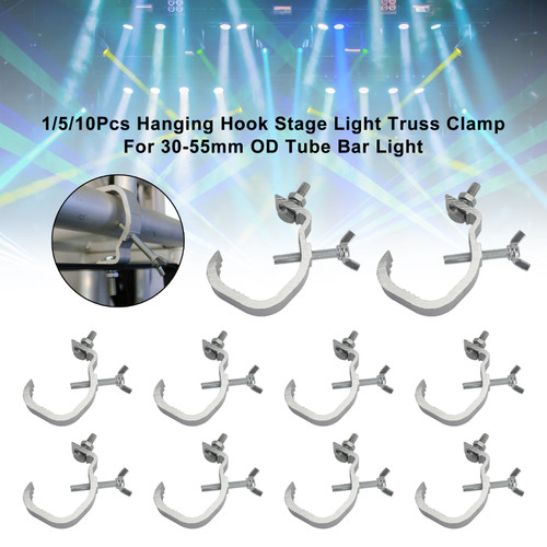 10PCS L Hanging Hook Stage Light Truss Clamp For 30-55mm OD Tube Bar Light